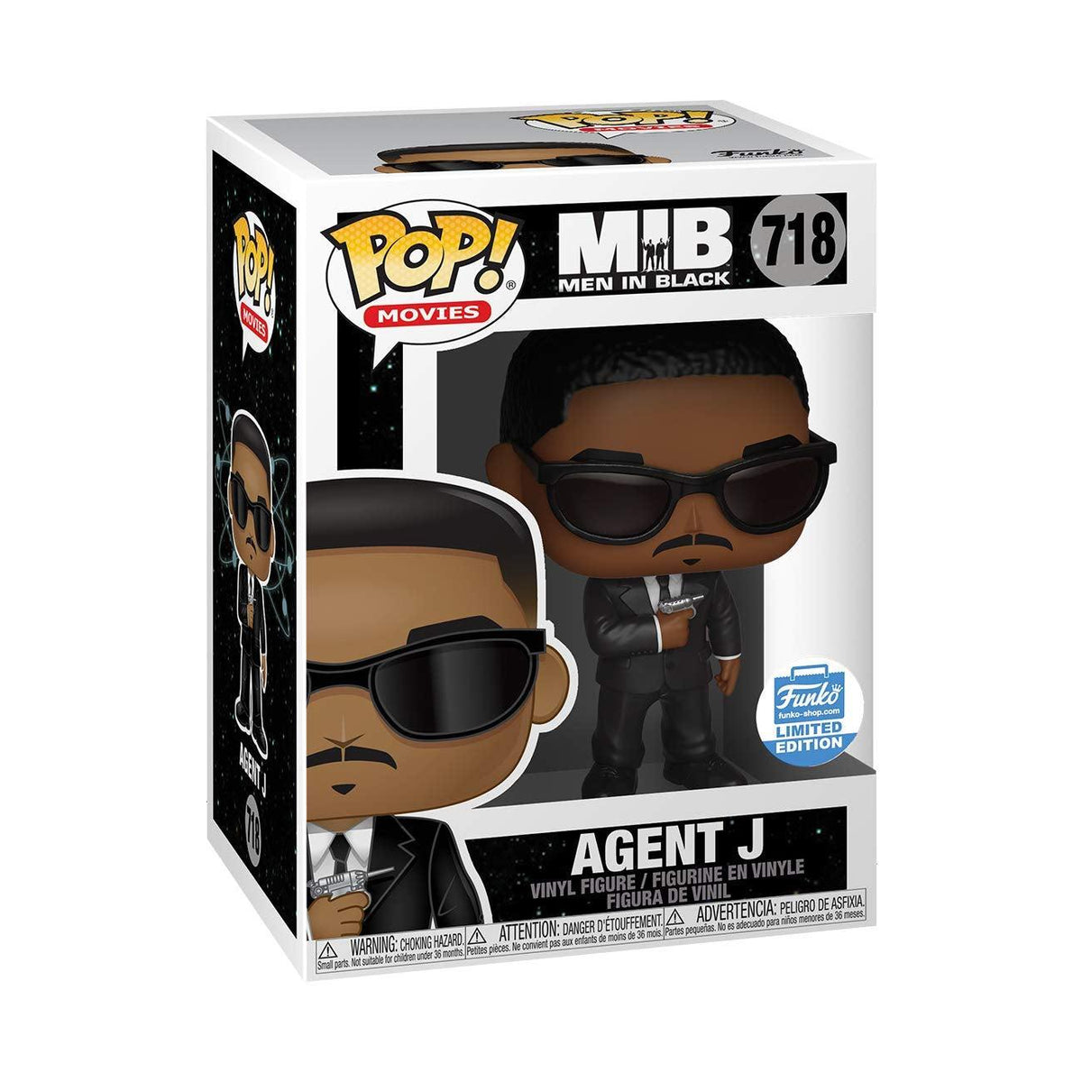 Funko Pop Men in Black Agent J #718 Funko Shop Exclusive 2019