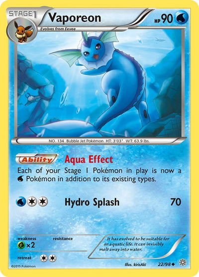 Vaporeon [AOR-22/98] - [XY - Ancient Origins] [{langShort}]