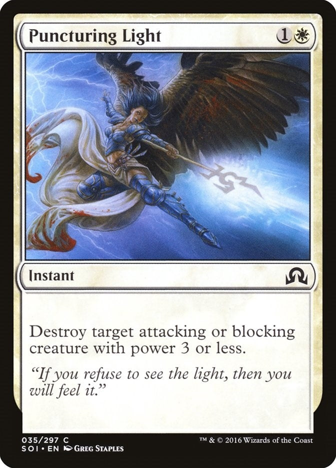 Image for Puncturing Light (35) [Shadows over Innistrad] - Magic: The Gathering