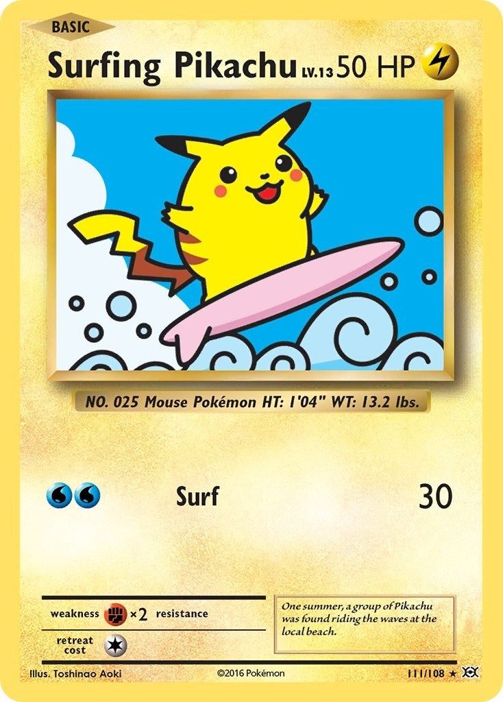Surfing Pikachu (111/108) [XY - Evolutions]