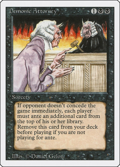 Demonic Attorney [3ED-103] - [Revised Edition] (English)
