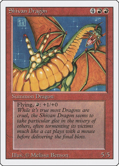Shivan Dragon [3ED-177] - [Revised Edition] (English)