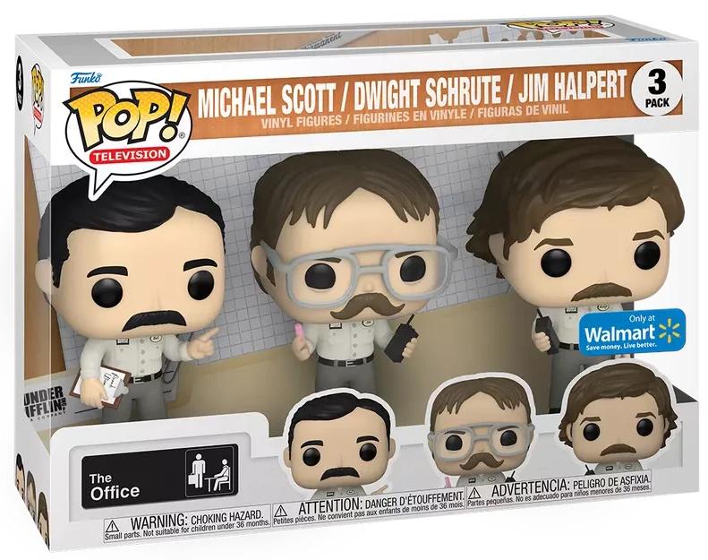 Funko Pop! Michael Scott / Dwight Schrute / Jim Halpert - 3 Pack Walmart Exclusive