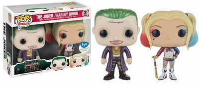 Funko Pop! Heroes: Suicide Squad – The Joker & Harley Quinn 2-Pack (Metallic, FYE Exclusive)