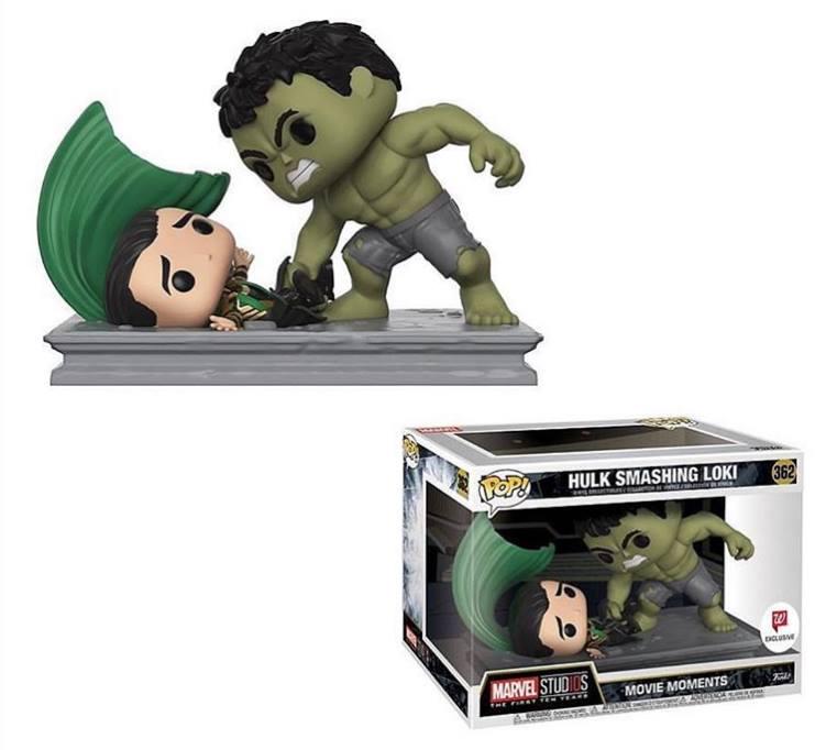 Funko Pop! Movie Moments Marvel Hulk Smashing Loki #362 Walgreens Exclusive