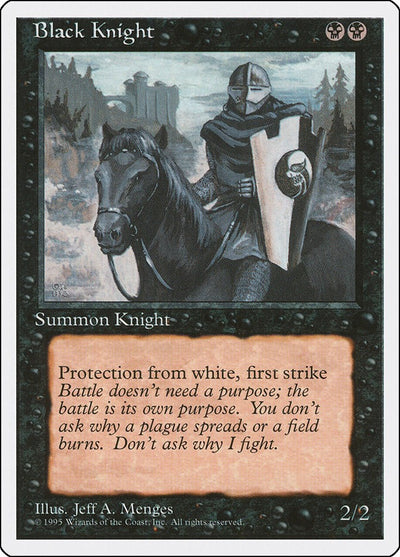 Black Knight [4ED-121] - [Fourth Edition] (English)