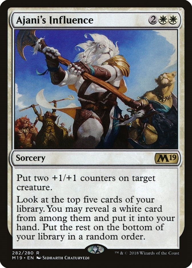 Ajani's Influence (282) [Core Set 2019]