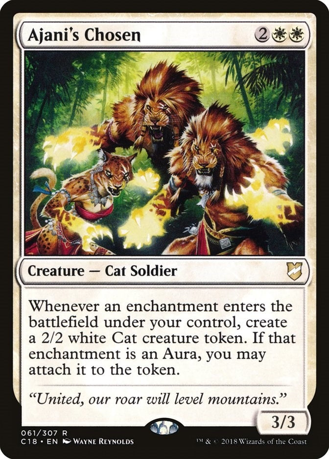 Ajani's Chosen (61) [Commander 2018]