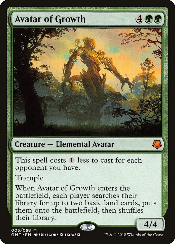 Image for Avatar of Growth (5) [Magic Game Night] - Magic: The Gathering