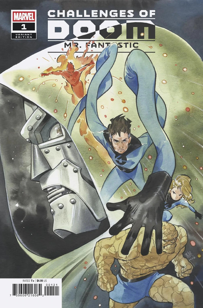 Challenges Of Doom: Mr. Fantastic #1 Peach Momoko Variant - Image 1
