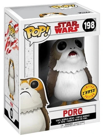 Funko Pop! Star Wars Porg #198 flocked Chase in box