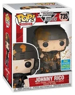 Funko Pop! Movies The Expendables Limited Edition vinyl figure of Johnny Rico, shown next to its original window box packaging on a white background.