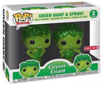 Funko Pop! Ad Icons: Green Giant & Sprout Metallic 2-Pack – Target Exclusive - Image 1