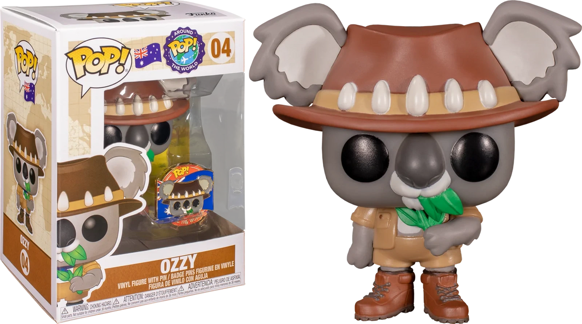 Funko Pop! Around the World Ozzy #04 with collector pin in box