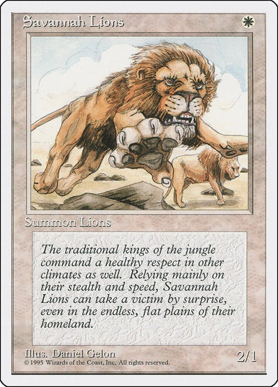 Savannah Lions [4ED-48] - [Fourth Edition] (English)
