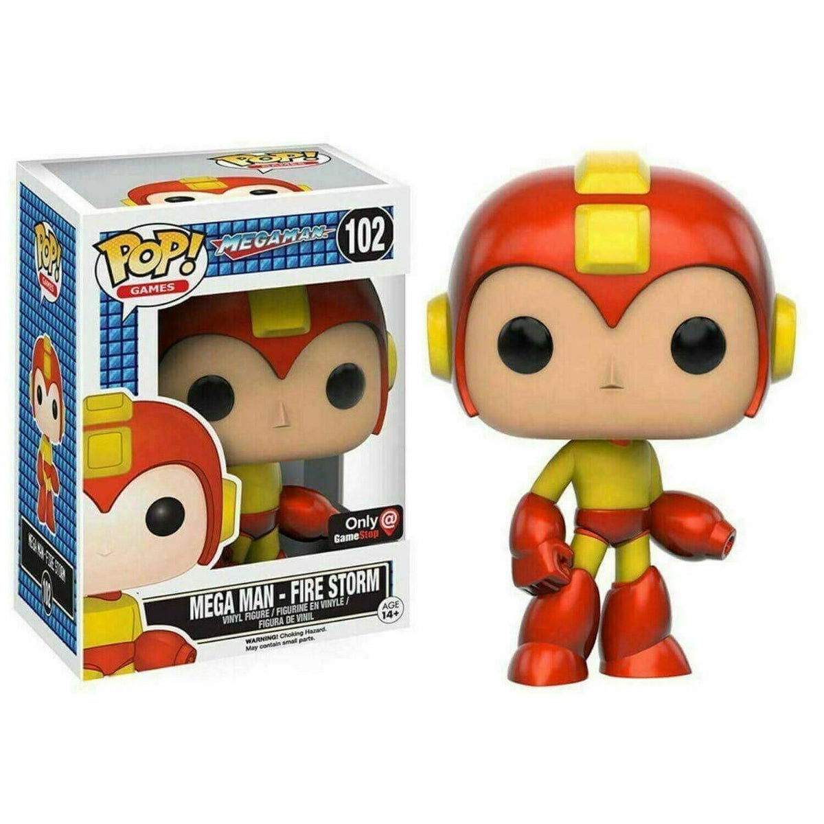Funko Pop! Games: Mega Man – Fire Storm #102 (GameStop Exclusive)