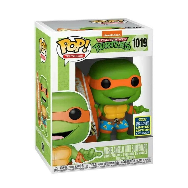 Funko Pop! Television: Teenage Mutant Ninja Turtles – Michelangelo with Surfboard #1019 (2020 Convention Exclusive)