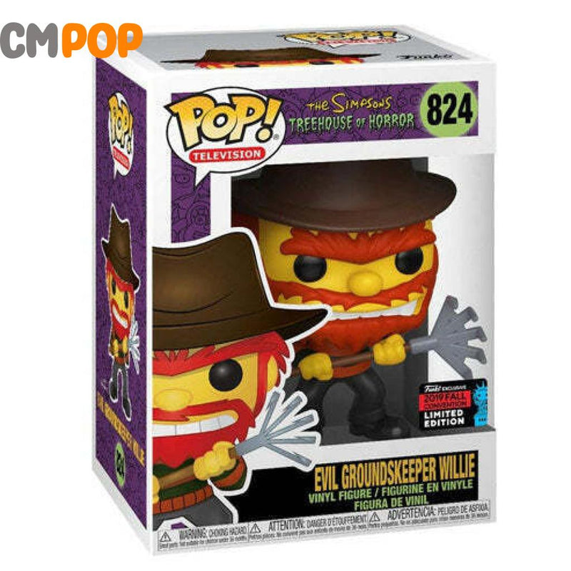 Funko Pop Simpsons Evil Groundskeeper Willie #824 NYCC 2019 Exclusive