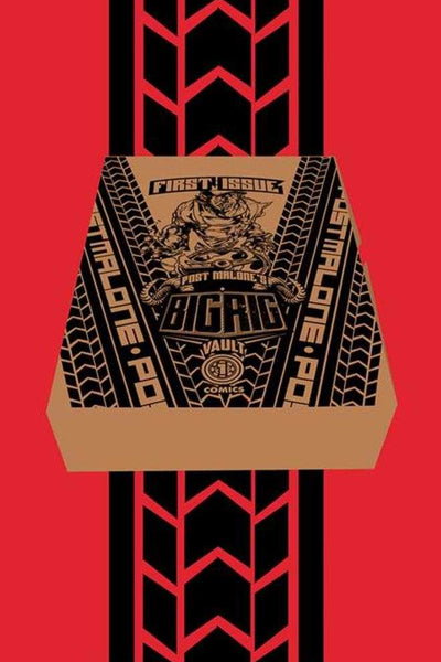 Big Rig first issue variant bundle box promotional artwork with red background