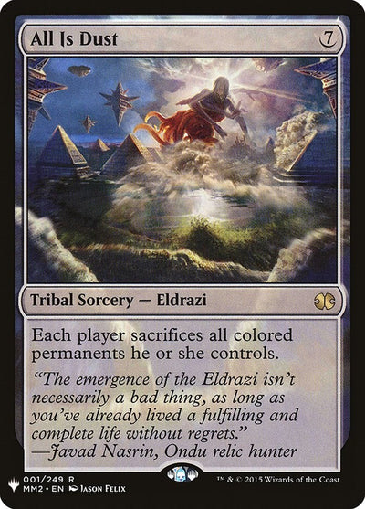 All Is Dust [LIST-1] - [The List Reprints] (English)