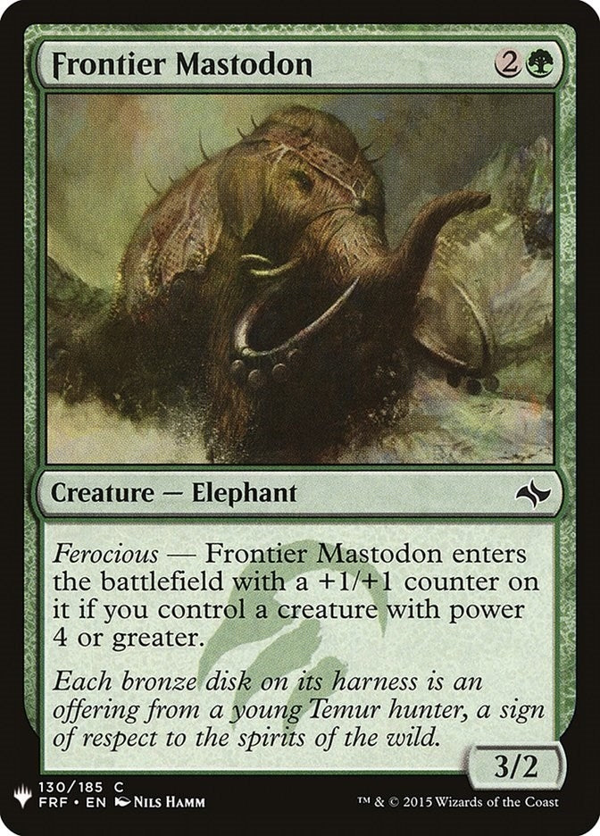 Frontier Mastodon (130) [The List Reprints]