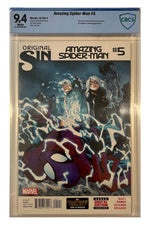Amazing Spider-Man #5 – Humberto Ramos Cover – CBCS 9.4 enhanced white-background slab presentation, certification 21-3878506-002