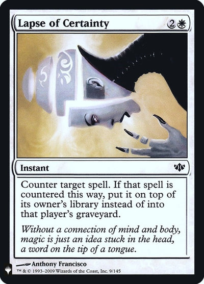 Lapse of Certainty (9) [The List Reprints]
