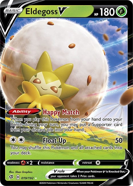 Image for Eldegoss V (019/192) [SWSH02: Rebel Clash] - Pokemon