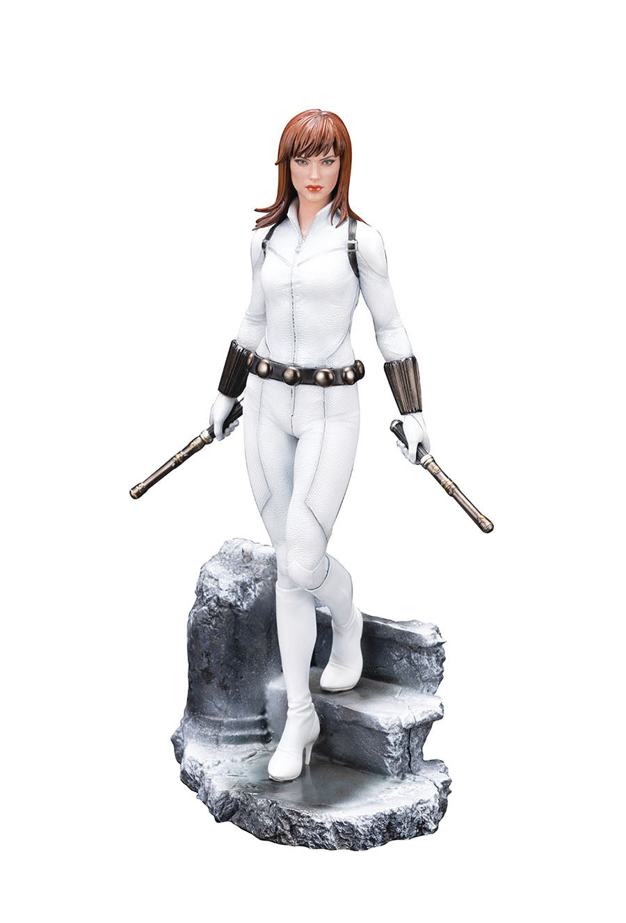 Marvel Black Widow White Costume Previews Exclusive PX Previews Exclusive Premier Statue North America LTD Edition