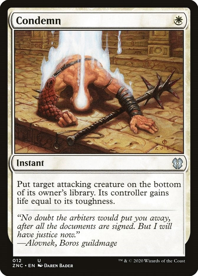Condemn (12) [Zendikar Rising]