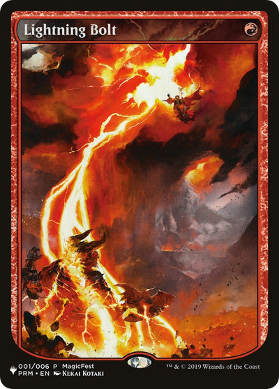 Lightning Bolt (PRM) (001/006) [The List Reprints]