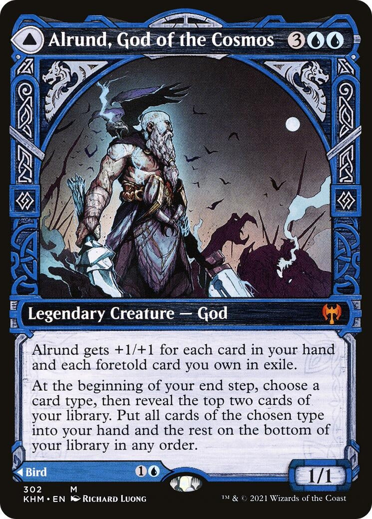 Alrund, God of the Cosmos (Showcase) (302) [Kaldheim]