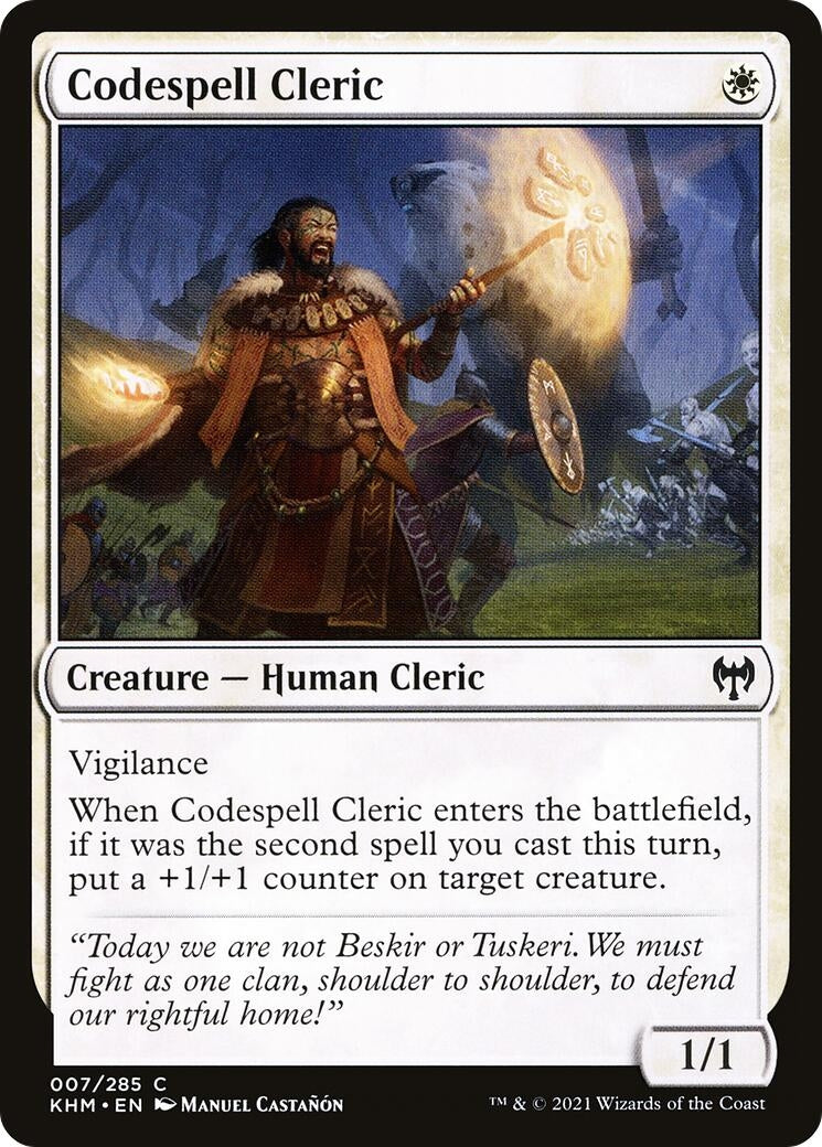 Codespell Cleric (7) [Kaldheim]