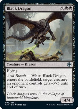 Black Dragon [AFR-90] - [Adventures in the Forgotten Realms] (English)