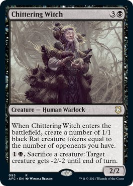 Chittering Witch [AFC-95] - [Commander: Adventures in the Forgotten Realms] (English)