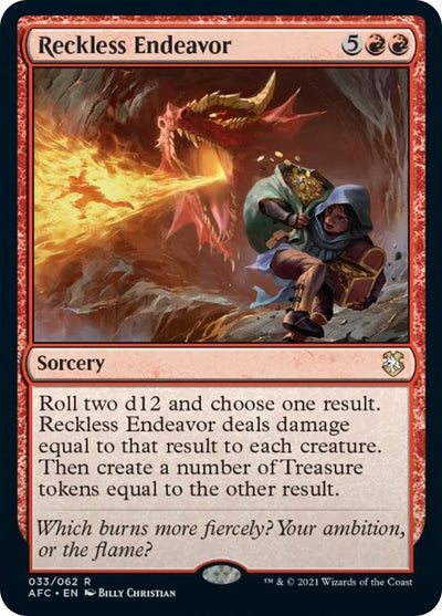 Reckless Endeavor [AFC-33] - [Commander: Adventures in the Forgotten Realms] (English)