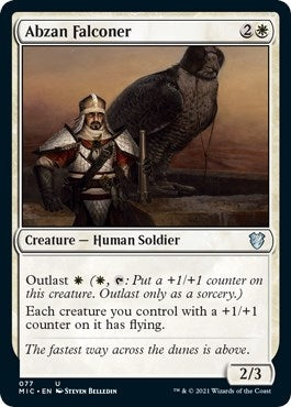 Image for Abzan Falconer (77) [Commander: Innistrad: Midnight Hunt] - Magic: The Gathering