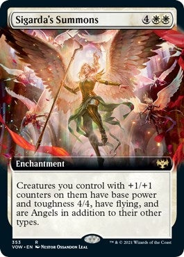Sigarda's Summons (Extended Art) (353) [Innistrad: Crimson Vow]