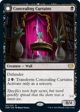 Concealing Curtains [VOW-101] - [Innistrad: Crimson Vow] (English)