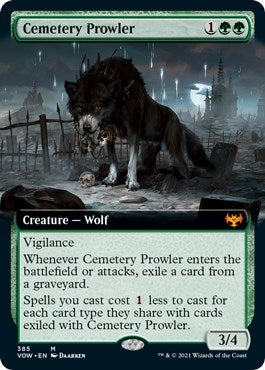 Cemetery Prowler (Extended Art) [VOW-385] - [Innistrad: Crimson Vow] (English)