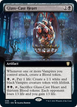Glass-Cast Heart (Extended Art) [VOC-56] - [Commander: Innistrad: Crimson Vow] (English)