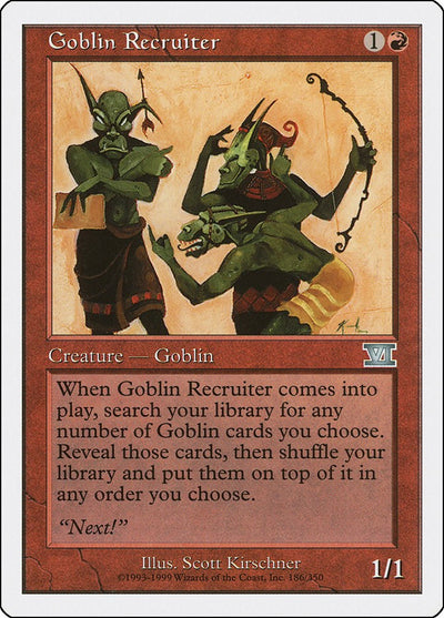 Goblin Recruiter [6ED-186] - [Classic Sixth Edition] (English)