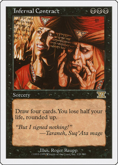 Infernal Contract [6ED-139] - [Classic Sixth Edition] (English)