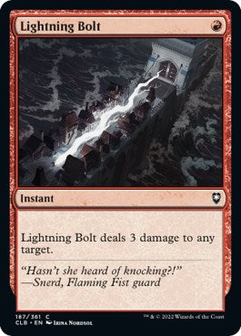 Lightning Bolt [CLB-187] - [Commander Legends: Battle for Baldur's Gate] (English)