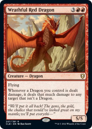 Wrathful Red Dragon [CLB-207] - [Commander Legends: Battle for Baldur's Gate] (English)