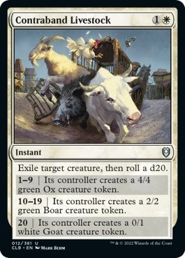 Contraband Livestock (12) [Commander Legends: Battle for Baldur's Gate]
