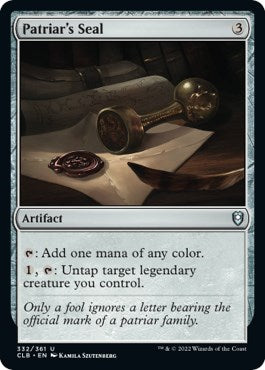 Patriar's Seal [CLB-332] - [Commander Legends: Battle for Baldur's Gate] (English)