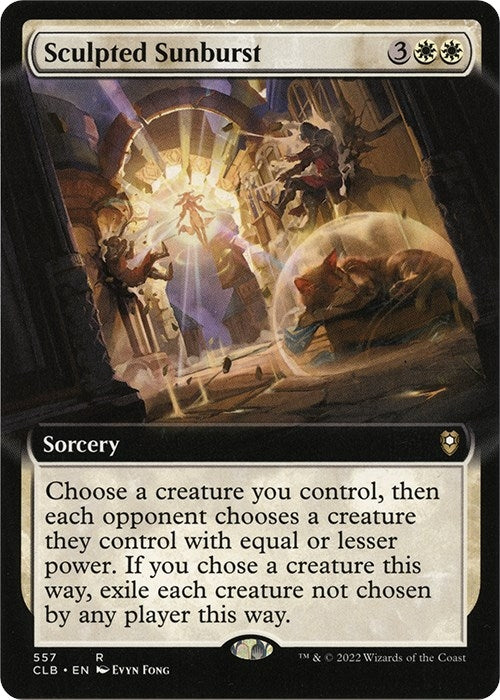 Sculpted Sunburst (Extended Art) (557) [Commander Legends: Battle for Baldur's Gate]
