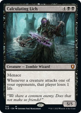 Calculating Lich [CLB-742] - [Commander Legends: Battle for Baldur's Gate] (English)