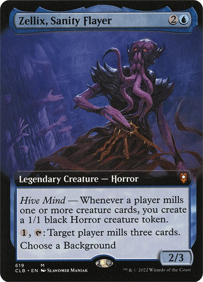 Zellix, Sanity Flayer (Extended Art) [CLB-619] - [Commander Legends: Battle for Baldur's Gate] (English)